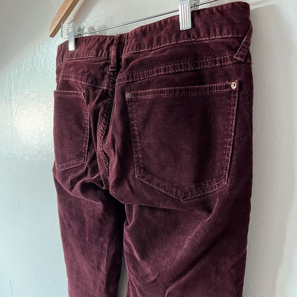 EUC Free People corduroys sz 29 deep plum orchid skinny 5-pocket ankle 30 inseam - Picture 7 of 12